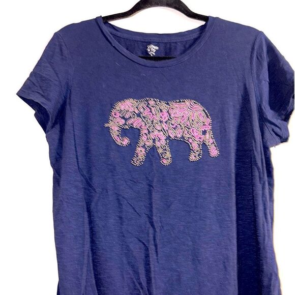 Crown and Ivy elephant top size large - Picture 1 of 4
